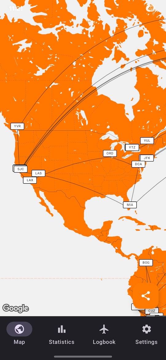 AirJourneys App Screenshot Slider
